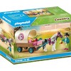 Playmobil Rinkinys su kaimo figūrėlėmis 70998 Arklio vežimas su poniu