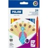 Ploni flomasteriai su plonais galiukais, 24 spalvų, MILANAS