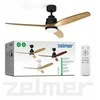 Plustek Lubinis ventiliatorius ZCF 7600 40W 132cm LED 18W buko/juodos spalvos
