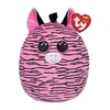 TY Squishy Beanies Pliušinis žaislas - rožinis zebras, 22 cm