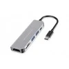 PNY CONCEPTRONIC ausinės USB-C->HDMI, 2xUSB-A, SD/TF, 100WPD, + 15cm g