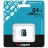 Atminties kortelė KINGSTON 64 GB Micro SDXC CANVAS GO! PLUS GEN4 200R A2 U3 be adapterio