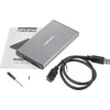 NATEC NKZ-1281 išorinis korpusas RHINO GO 2,5" SATA USB 3.0 pilkas