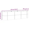 Pakelta lova Ruda 320 x 80 x 81 cm Plienas