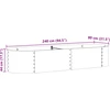 Pakelta lova Ruda 240 x 80 x 44 cm Plienas