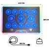 Podstawka chłodząca Spirit of gamer Spirit of Gamer Airblade 1300 RGB Nešiojamas kompiuteris Cooling Base – 17 Inch – Juodas