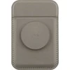 Dėklas UNIQ Flixa magnetinė kortelių piniginė su stovu, pilka/titano pilka, MagSafe
