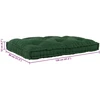 Šiuolaikinis sofos pagalvėlė Žalia 120 x 80 x 12 cm Audinys