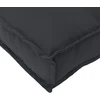 Pagalvėlė Juoda 120 x 80 x 12 cm Oksfordo audinys