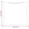 Išsklaidymo pagalvės Lapelis 4 pcs Lapų raštas 60 x 60 cm