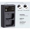 Dvigubas USB įkroviklis, skirtas „Canon Eos R5“, „R6 R 5d 90d 6d 7d 80d K&F“ / Kf28.0007