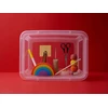 Moxom Basestore container with lid and clips, 14x19x6 cm 1 L