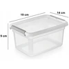 Moxom „Basestore“ indas su dangteliu ir spaustukais, 14x19x9 cm, 1,5 l