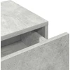 Sieninė lentyna su stalčiais, betono pilka, 80x33x17cm