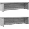 Virtuvės lentynos, sukraunamos, 2 vnt., pilkas, 50x15x16cm