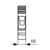 Pokoj Se A11-A433 Bėgelio jungtis 0,5-10 mm2 juoda ZUG-10 A11-A433