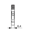 Pokoj Se A11-A233 Bėgelio jungtis 0,5-4 mm2 juoda ZUG-4 A11-A233