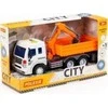 Polesie Polesie 96005 "City", bortinis sunkvežimis su inerciniu ekskavatoriumi, su šviesa ir garsu, oranžinė dėžutėje