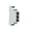Pollin Modulinė 3 fazių lemputė geltona/raudona/žalia su saugikliu 5x20mm 100mA 10-250V AC WN-3BK