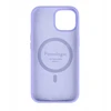 Dėklas Pomologic Pomologic CoverCase - silikonowa obudowa ochronna do iPhone 15 kompatybilna su MagSafe (light violetinė)