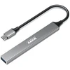 Port Designs PORT CONNECT | USB-C šakotuvas su 4 USB jungtimis, 1x USB-C, 100 W