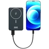 PORT CONNECT | Išorinė USB-C baterija PD, belaidis Qi2 | 10000 mAh | Mėlyna