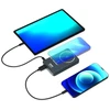 PORT CONNECT | Išorinė USB-C baterija PD, belaidis Qi2 | 10000 mAh | Mėlyna