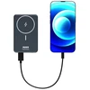 Port Designs PORT CONNECT | Išorinė USB-C baterija PD, belaidis Qi2 | 10000 mAh | Mėlyna