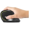 Port Designs PORT CONNECT Ergo Soft COLLECTION, belaidė pelė, USB-A/Bluetooth, 2.4GHz, 1600DPI, juodos spalvos