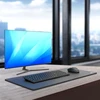 PORT CONNECT Professional Desk kilimėlis, 30x70cm, Juodas