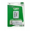 Port Įkraunamas ličio jonų akumuliatorius 9v R9 1000mah įkrovimo prievadas USB-C tipo C Tcbest / USB-C 9v