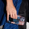 Dėklas Wallet Skinarma Mirage Spunk Magnetic Grip Stand oranžinės spalvos