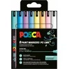 Posca - Švelnios spalvos, itin plonais galiukais rašikliai, 8 vnt. (401673)