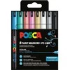 Posca - PC1MR - Extra Fine Tip Pen - Metallic Colors, 8 pc (401653)