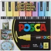 „Posca“ – PC1MC – „Extra Fine Bullet Tip“ rašiklis – švelnios spalvos, 8 vnt