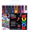 Posca - PC5M - Vidutinio galiuko rašiklis - Gilios spalvos, 8 vnt