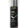 Posca POSCA pensel marker sæt PCF-350, tre farver, sort og hvid
