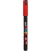 Žymeklis UNI Posca PC-1MR, adatiniu galu, 0.7 mm, raudonas