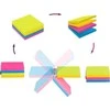 Post-It 3M Daugiasluoksnis lipnus kulkšnis POST-IT _ Super lipnus (2014- SC- BYFG), 76x76mm, 4x75 kortelės., spalvų derinys