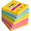 Post It 3M 3M Post-it® Super Sticky lapeliai, KARNAVALAS, 76x76 mm, 6x90 lapų.