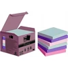 Lipnūs lapeliai 3M Post-it® Recycling Assorted 76mmx76mm 6vnt. po 100 lapelių