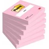 Post-It 3M POST-IT® lipnūs lapeliai, 76x76mm, 6x100 kortelės, rožinė