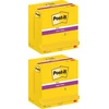 „Post-It 3M POST-IT® Super Sticky Notes“ (655-S), 127 x 76 mm, 12 x 90 lapų, ryškiai geltona