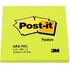 3M Lipnūs lapeliai Post-it Neon, 76 x 76 mm, 100 lapelių, žalia