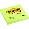 3M Lipnūs lapeliai Post-it Neon, 76 x 76 mm, 100 lapelių, žalia