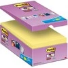 „Post-it“ lipnūs lapeliai „Post-it Super Sticky“ (655-P16SSCY-EU), 127 x 76 mm 16 x 90 kortelės, geltona, 2 NEMOKAMAI