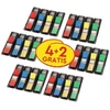 Post-it Reklaminis POST-IT® žymių rinkinys (683-4), PP, 11,9x43,2 mm, 4+2x35 kortelės, spalvų derinys, 2 NEMOKAMAI