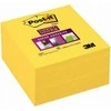 3M Lipnūs lapeliai Post-it Super sticky kubas, 76 x 76 mm, 350 lapelių, geltona