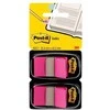 Post-it indeksavimo plokštės 680- BP2ES ryškiai rausva, 25x43mm, 2x50vnt (3M0098)