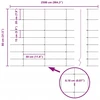 Lauko laukinė tvora su stulpais 25 x 0,8 m Sidabrinė Tinklelis